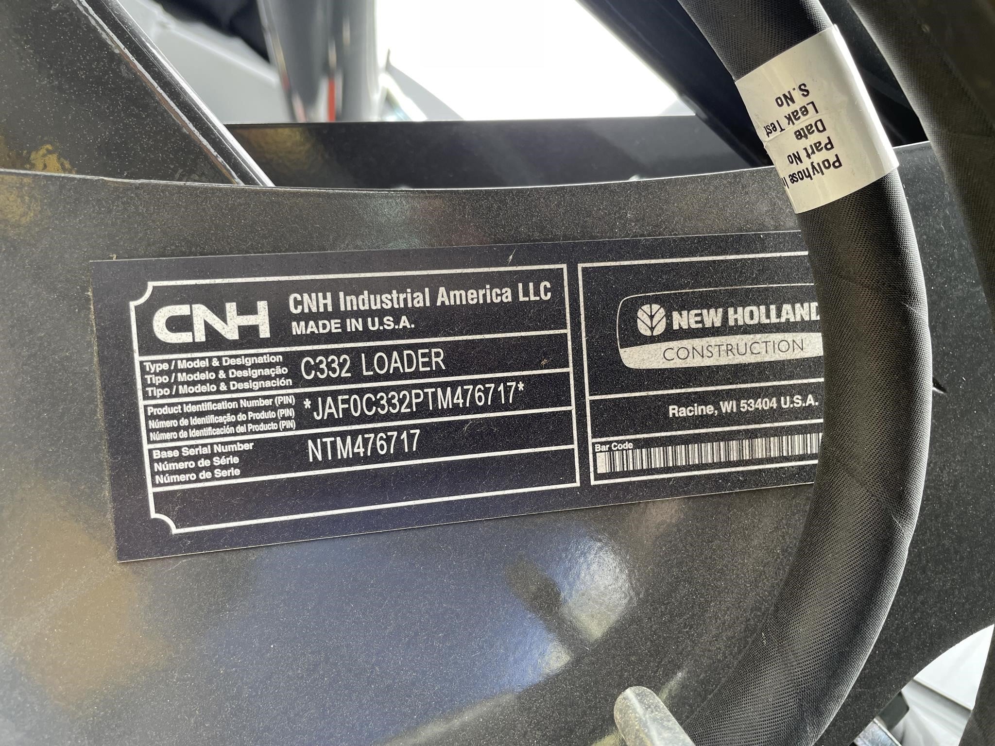 2026 New Holland C332