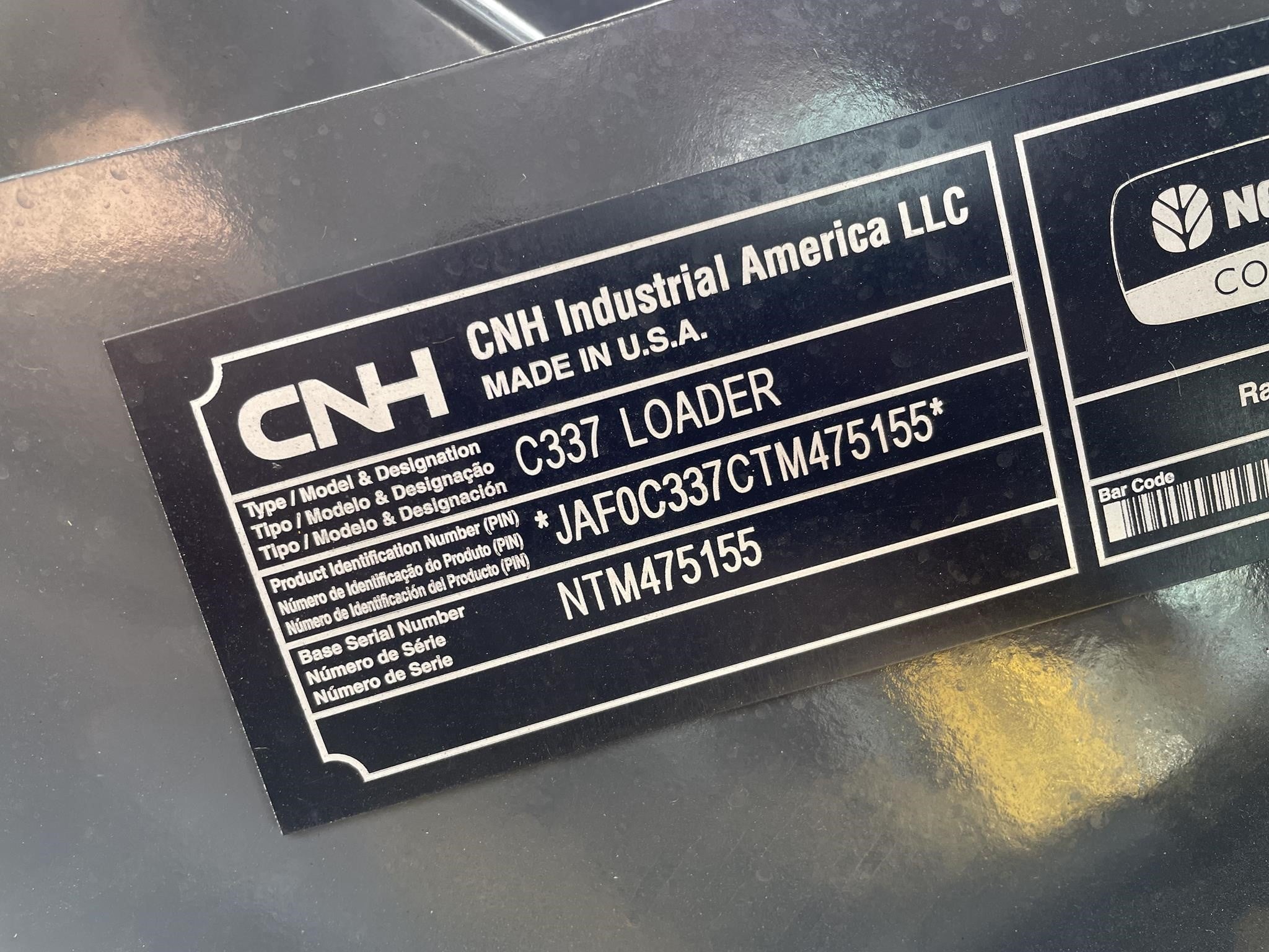 2026 New Holland C337