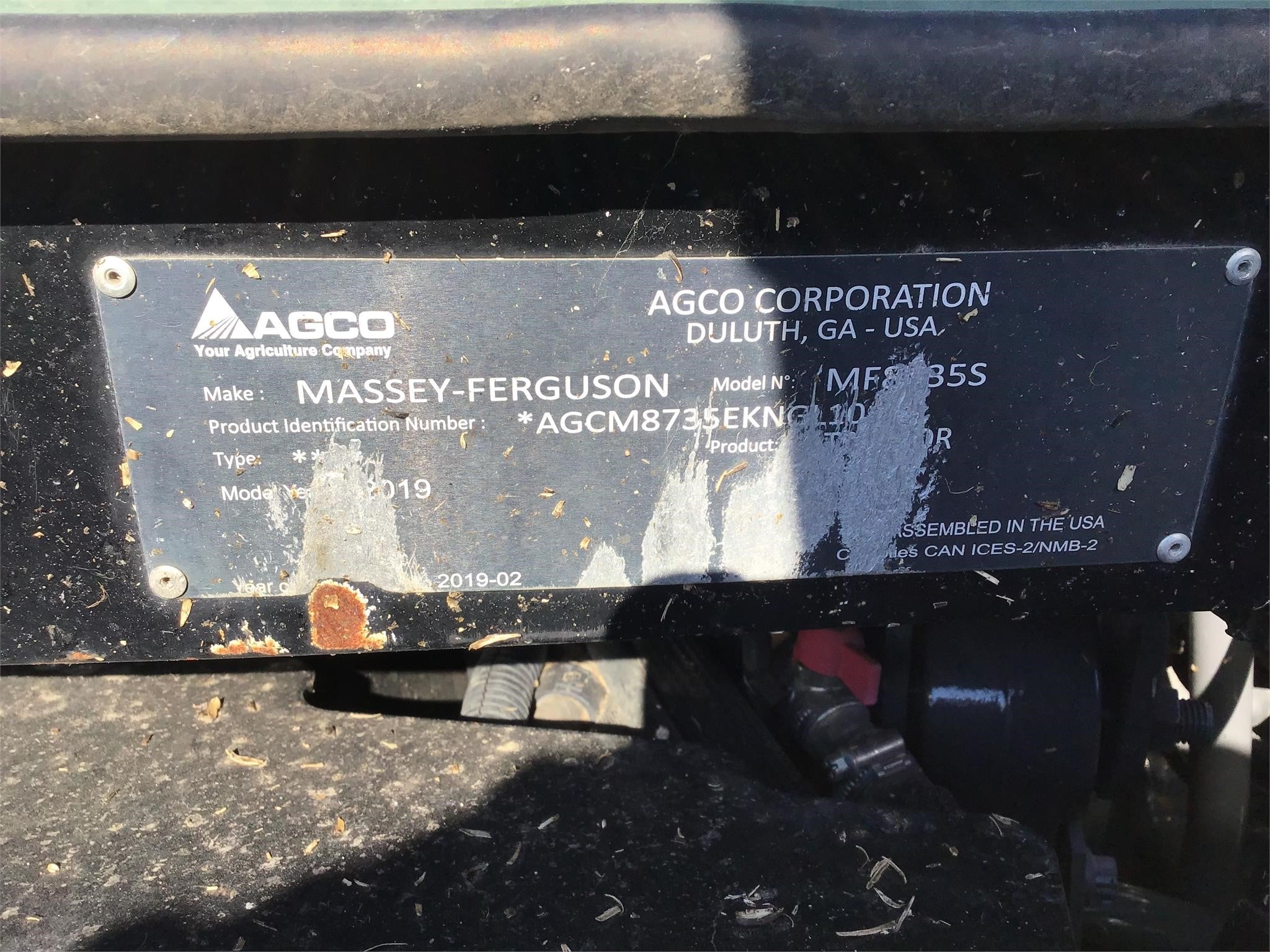 2019 Massey Ferguson 8735S