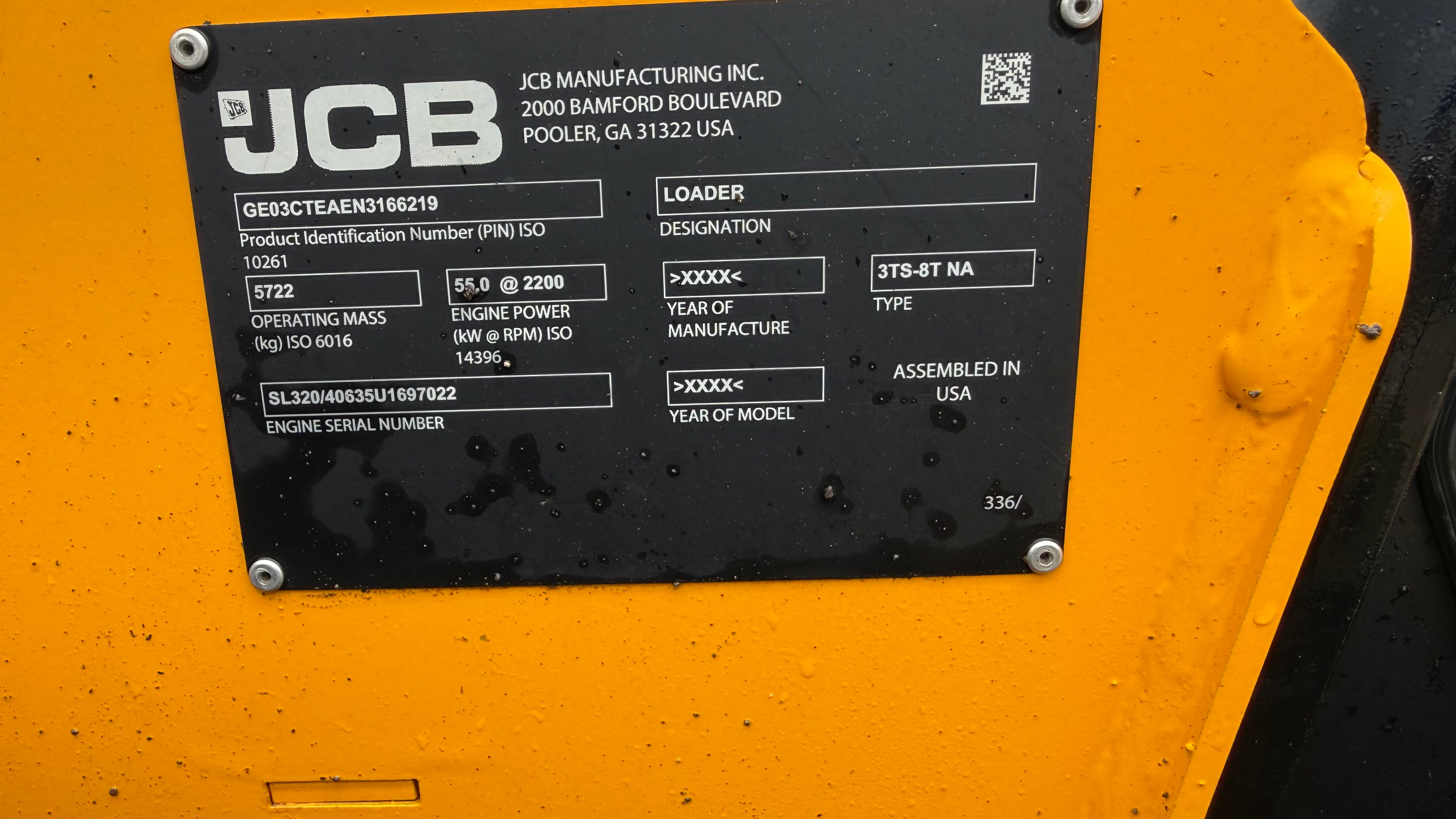 2022 JCB 3TS-8T