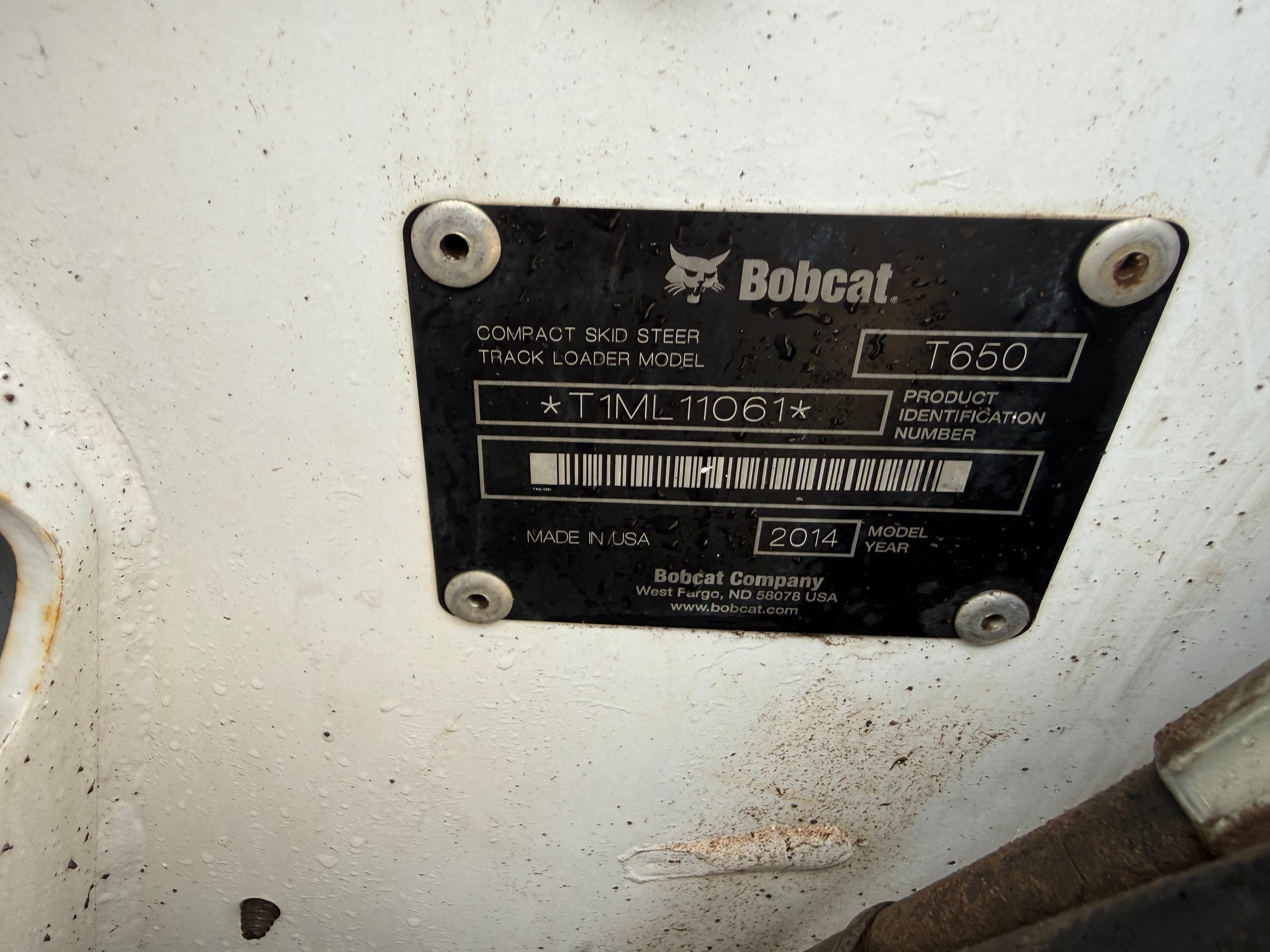 2014 Bobcat T650 (ROLLER SUSPENSION OPTION)