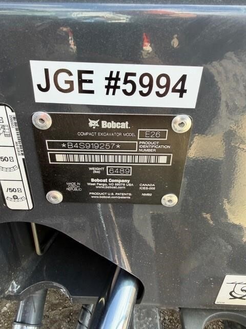 2026 Bobcat E26