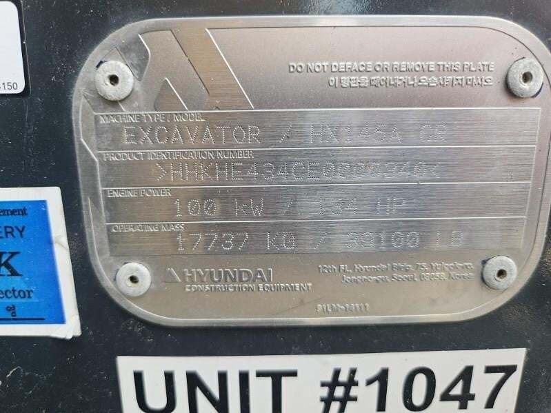 2023 Hyundai HX145A LCR