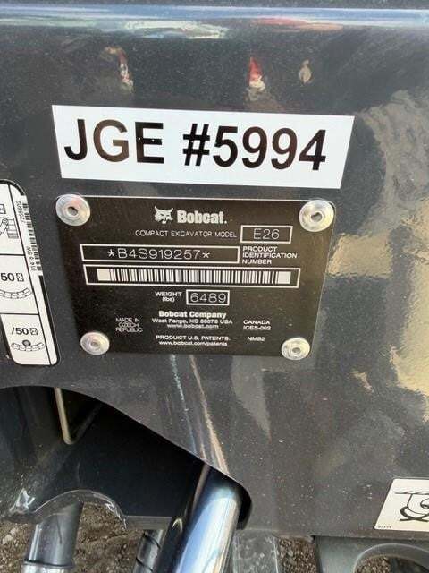 2026 Bobcat E26