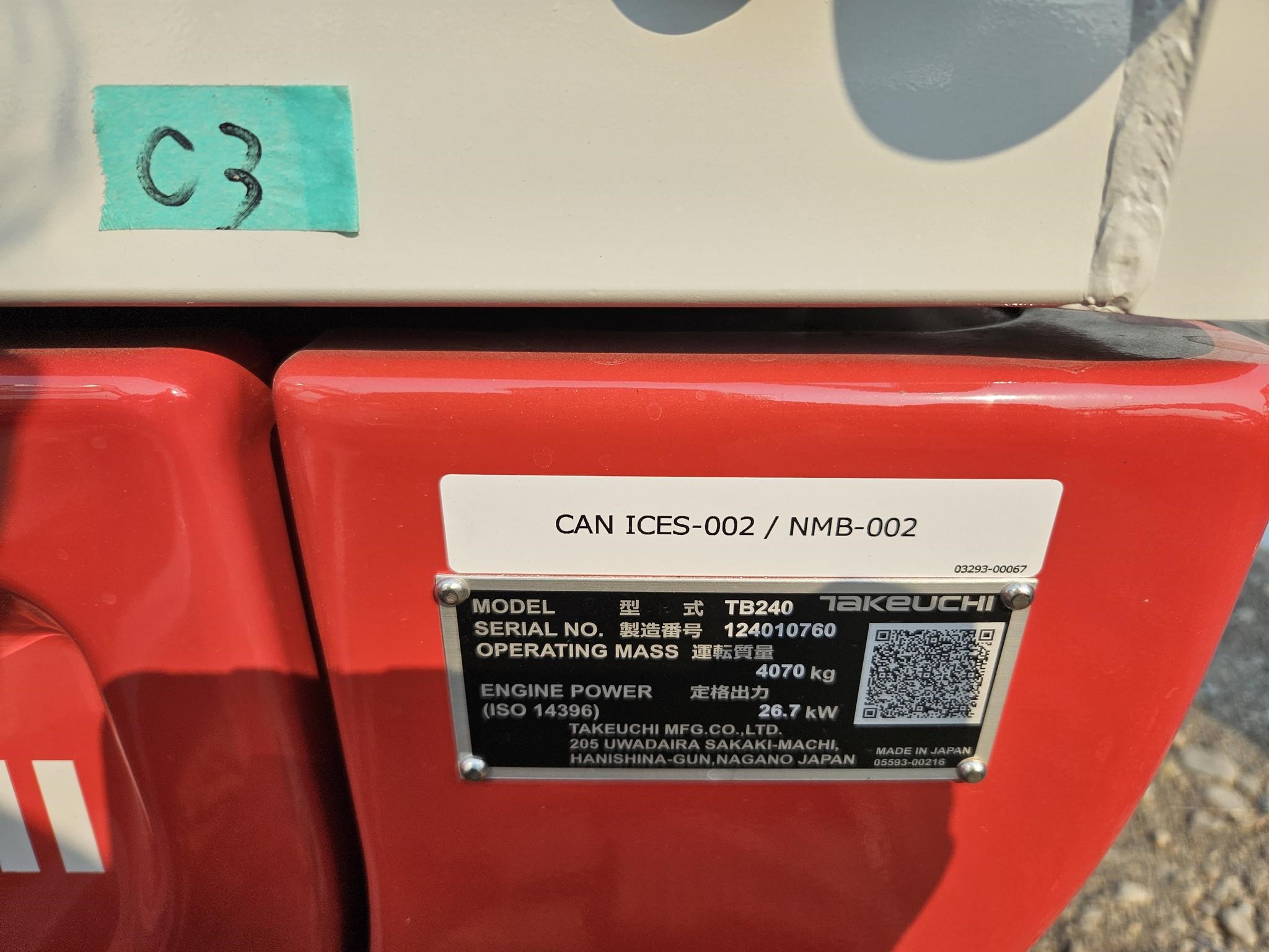 2026 Takeuchi TB240