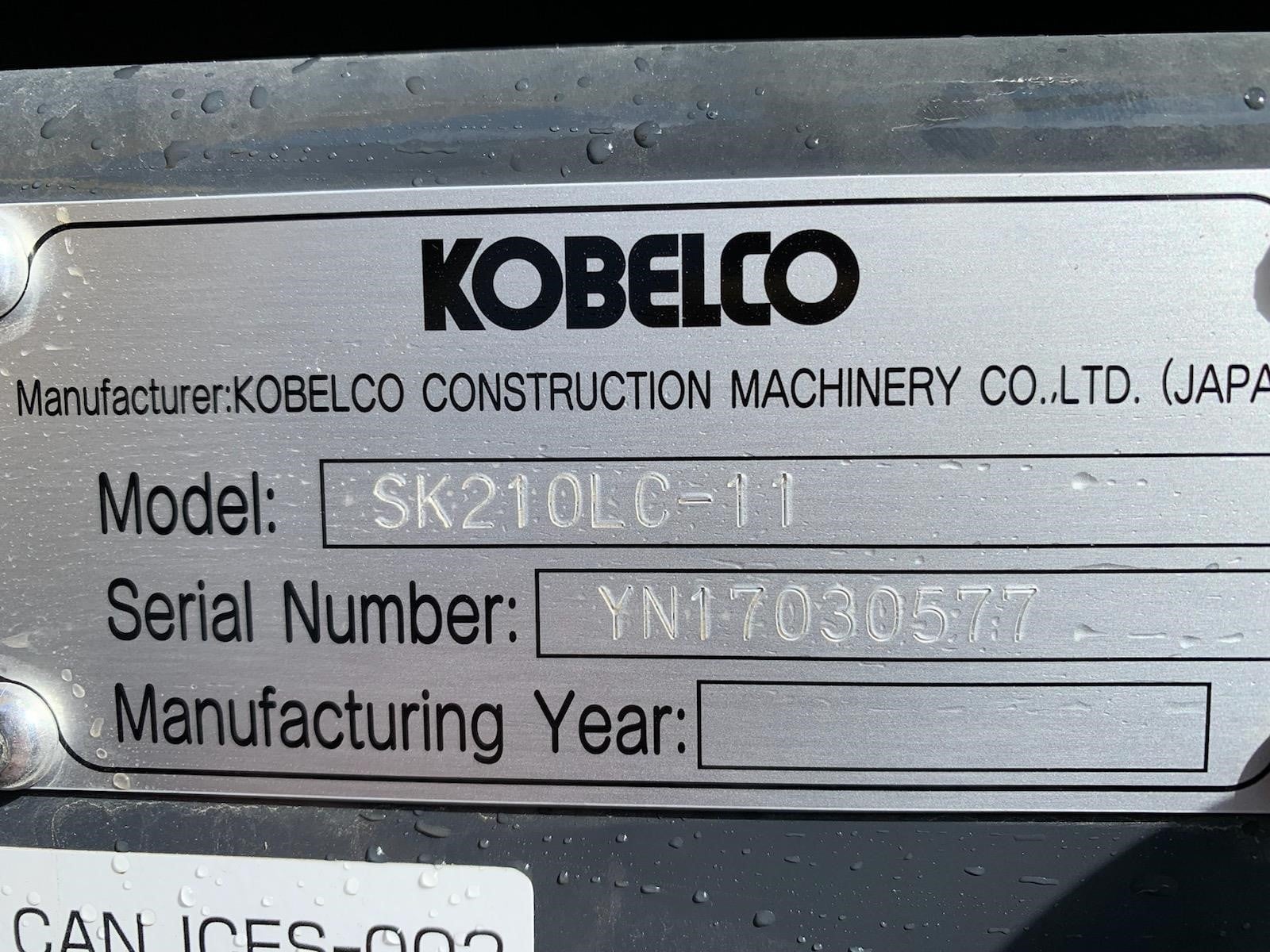 2026 Kobelco SK210 LC-11