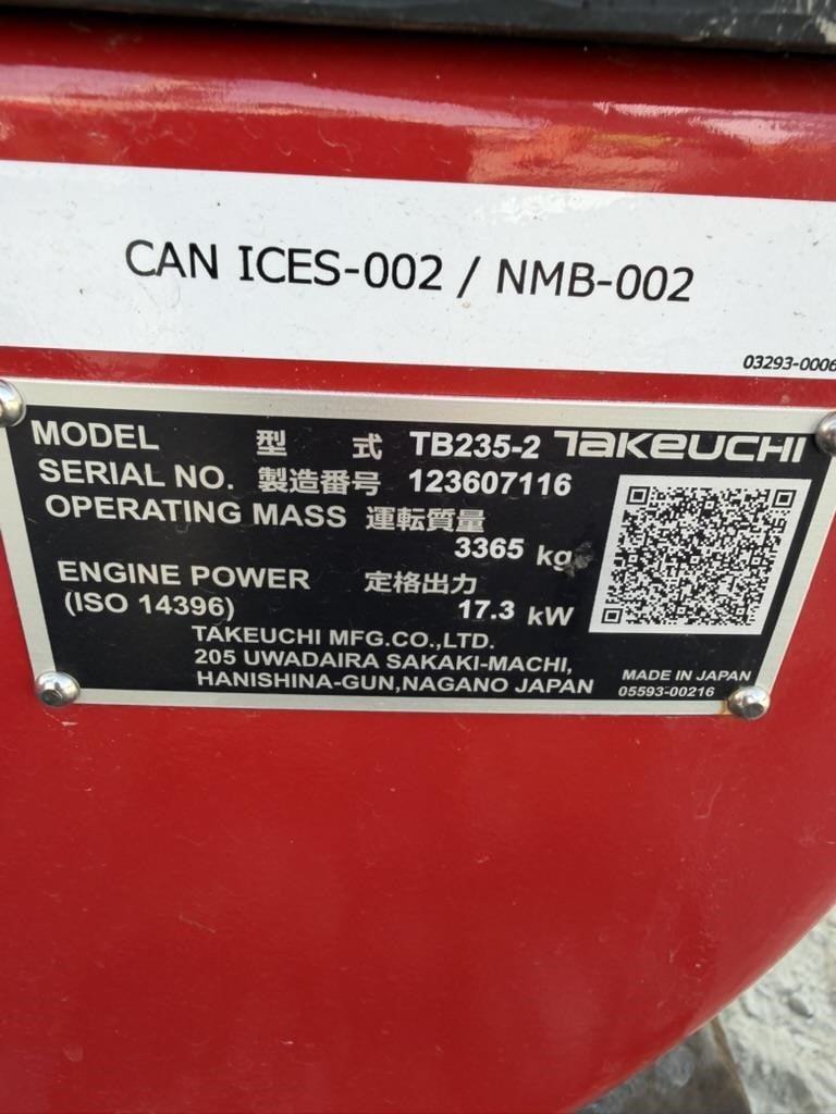 2026 Takeuchi TB235-2