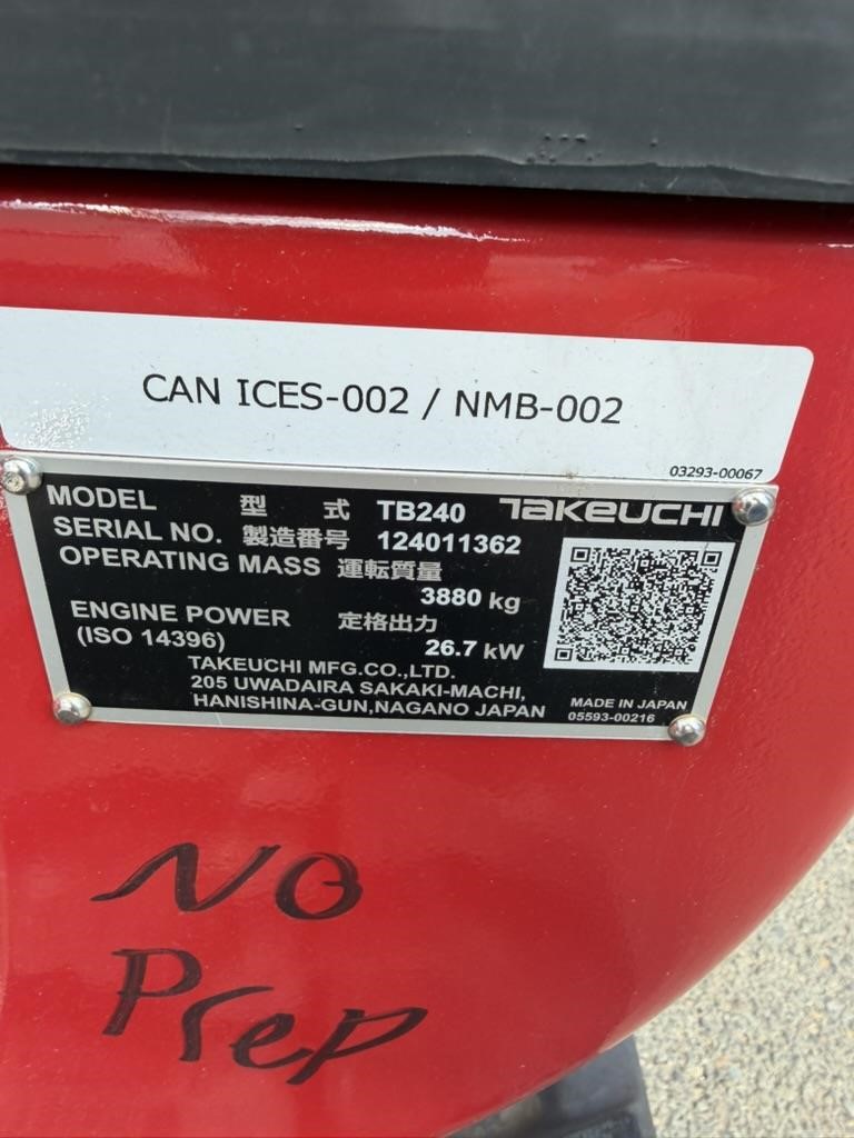 2026 Takeuchi TB240