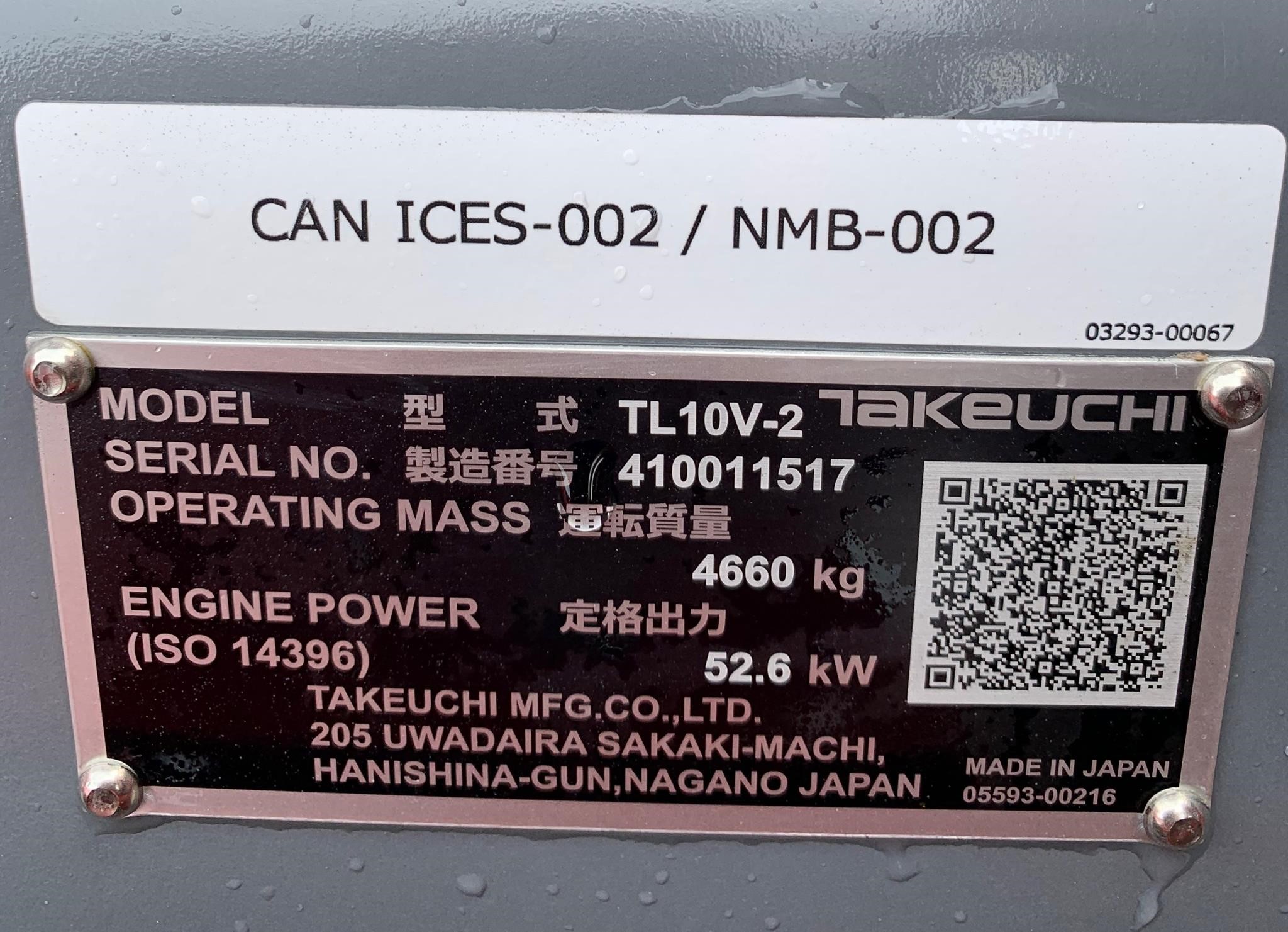 2026 Takeuchi TL10V2