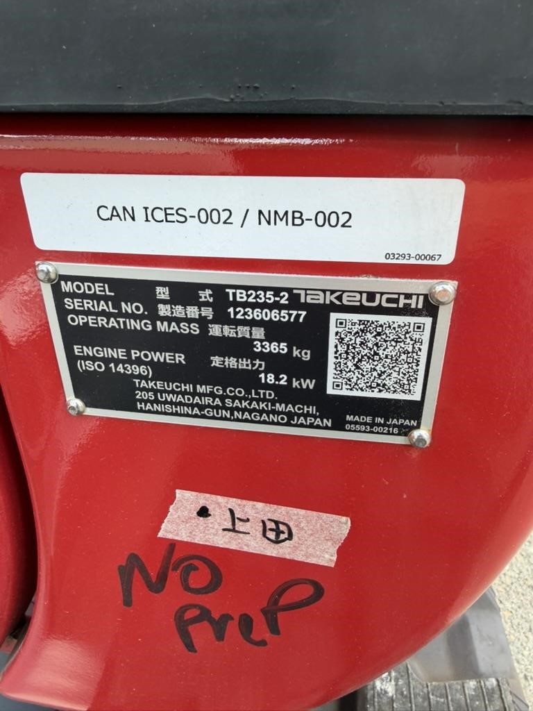 2026 Takeuchi TB235-2