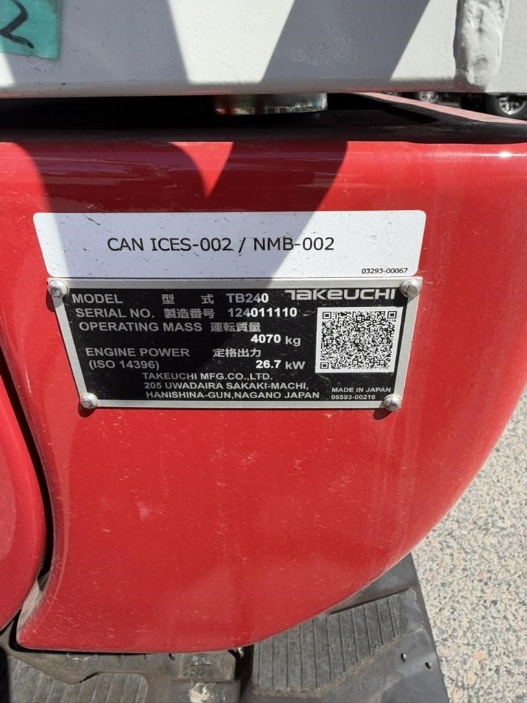 2026 Takeuchi TB240