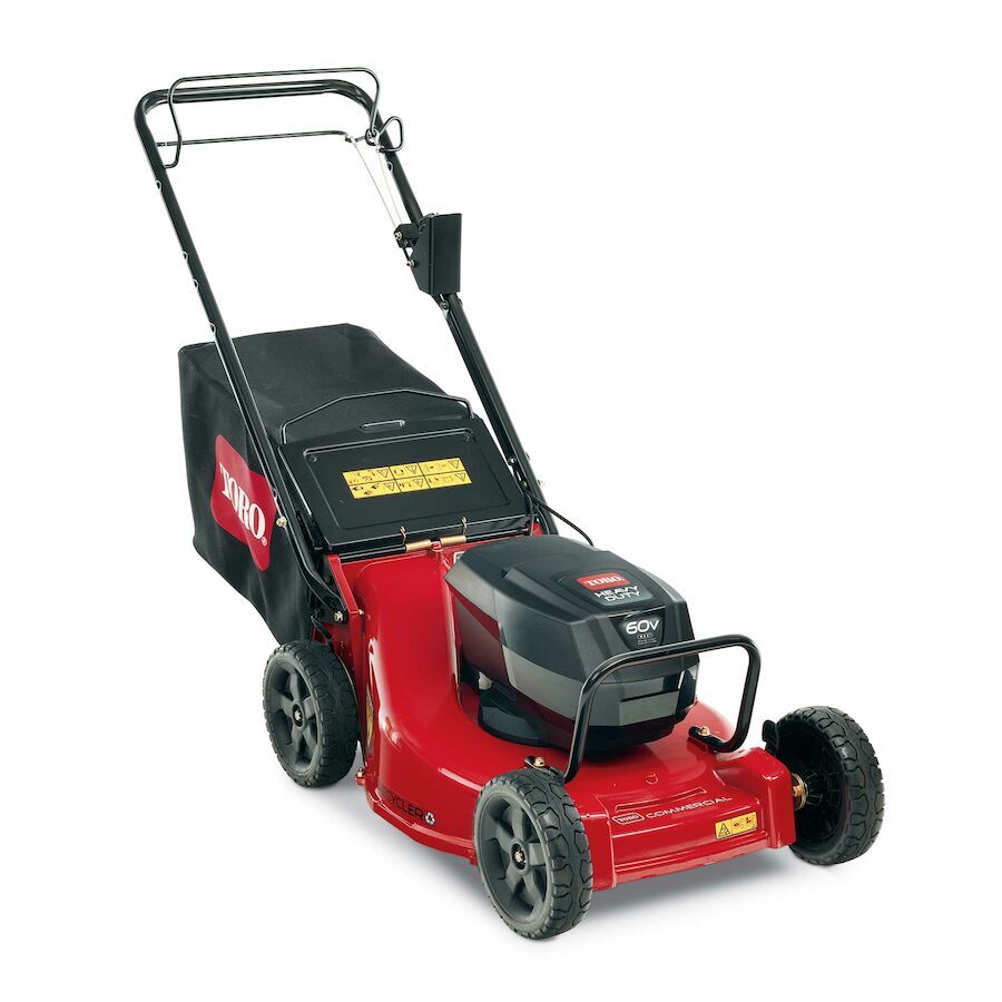 Photo of a  Toro 21 In (53 Cm) Heavy Duty Variable Speed Zone Start 60V MAX* Electric Battery 2-Bail With (2) 10.0Ah 