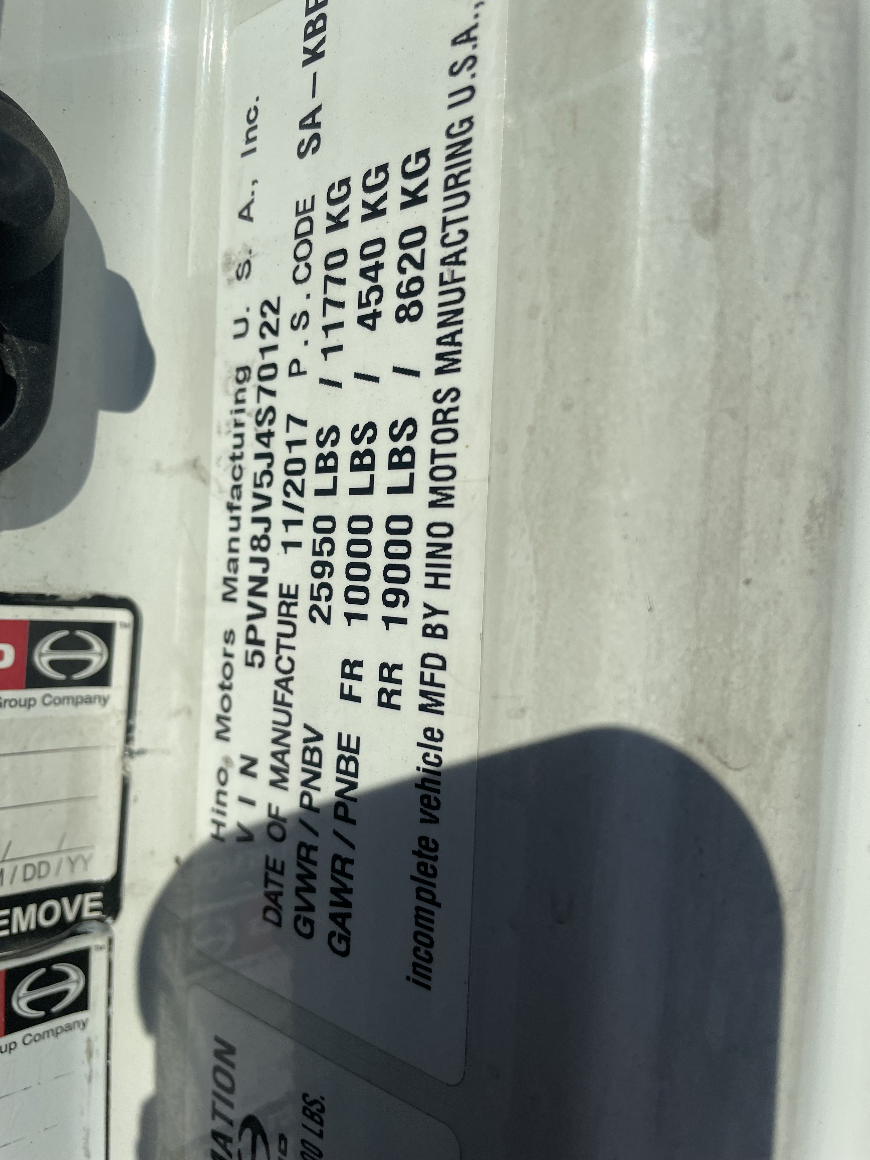 2018 Hino 268A