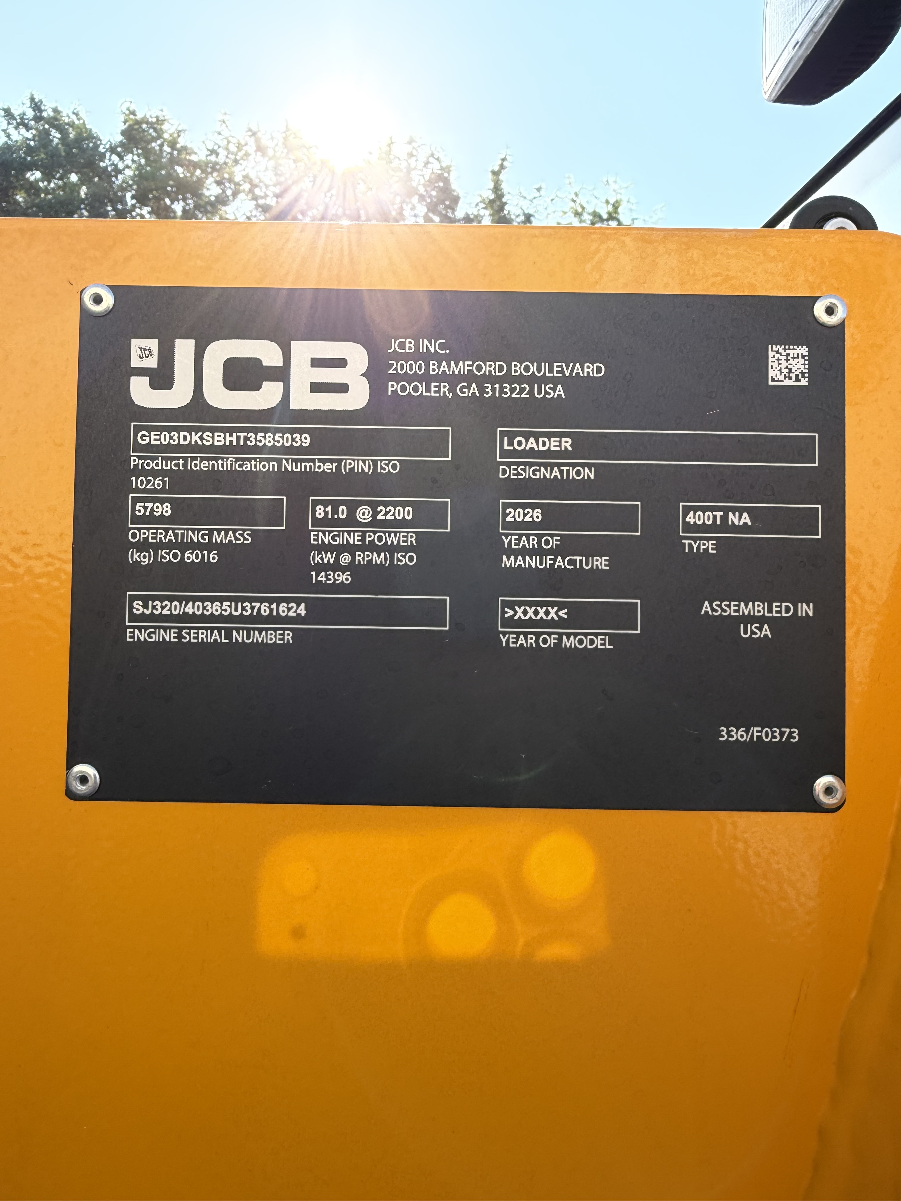 2026 JCB 400T