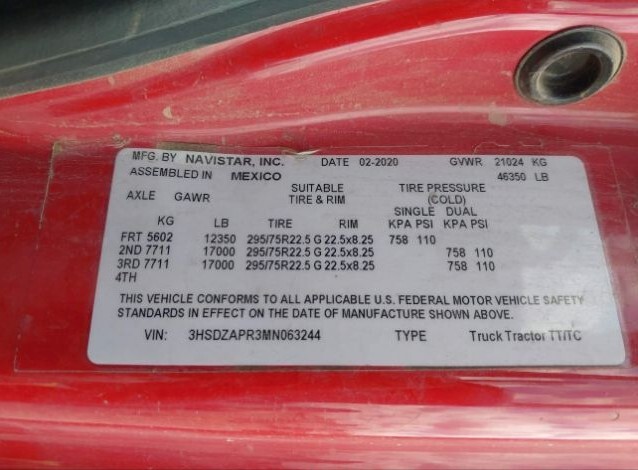 2021 International LT625