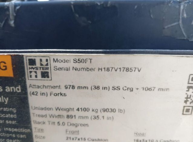 2021 Hyster S50FT
