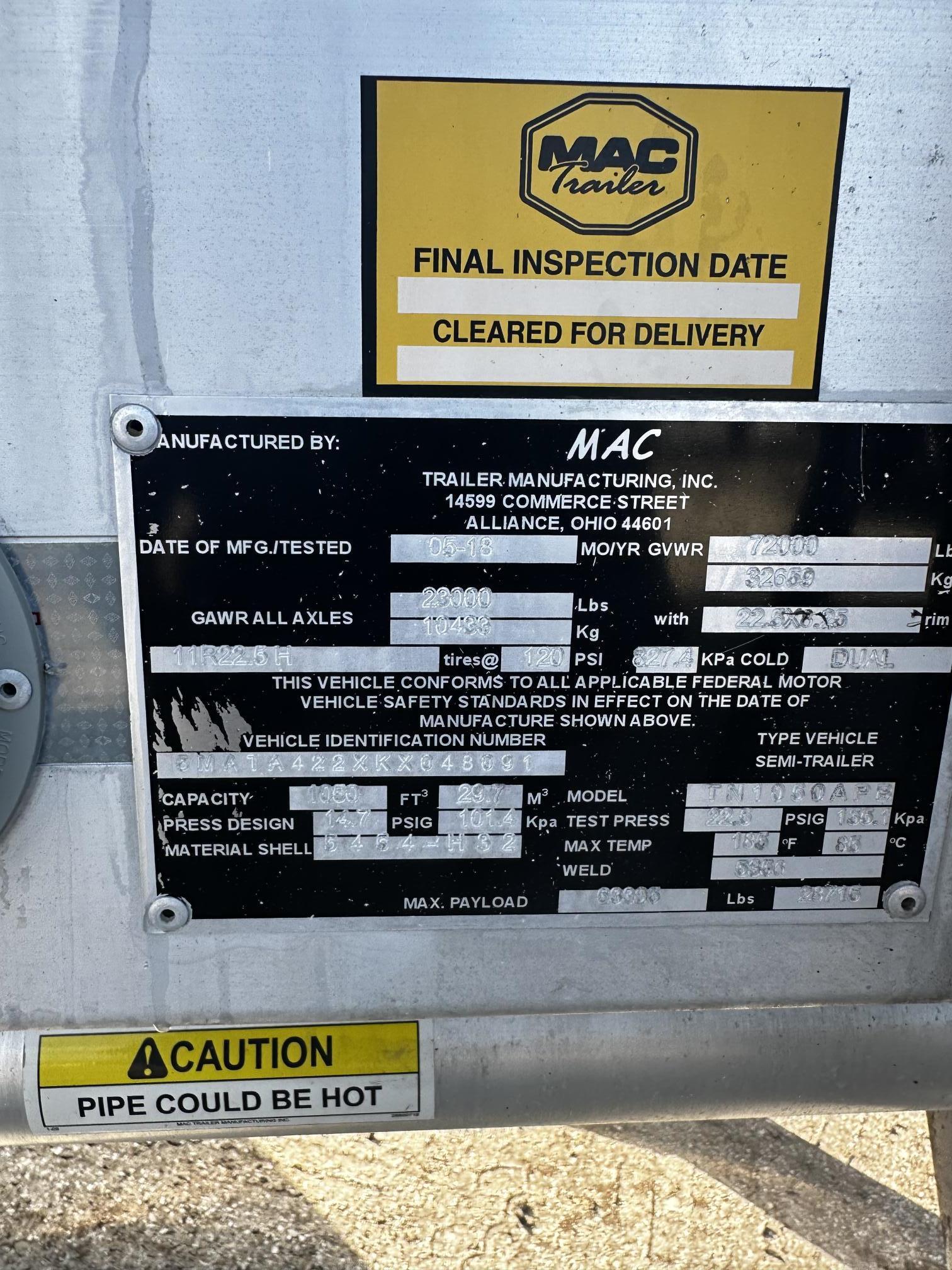 2019 Mac Pneumatic