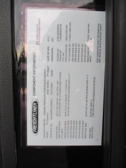 2018 Freightliner Cascadia 126