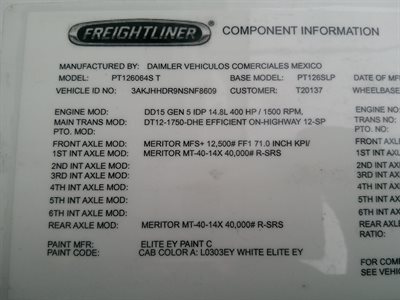 2022 Freightliner CASCADIA 126