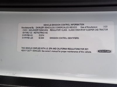 2022 Freightliner CASCADIA 126