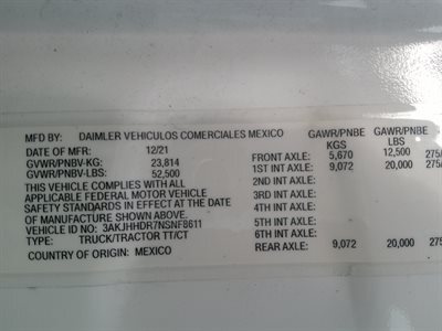 2022 Freightliner CASCADIA 126