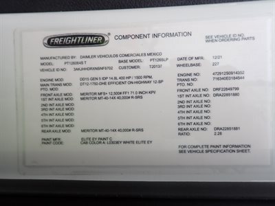 2022 Freightliner CASCADIA 126