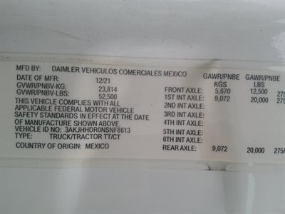 2022 Freightliner CASCADIA 126