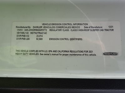2022 Freightliner CASCADIA 126