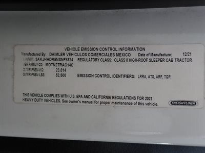 2022 Freightliner CASCADIA 126
