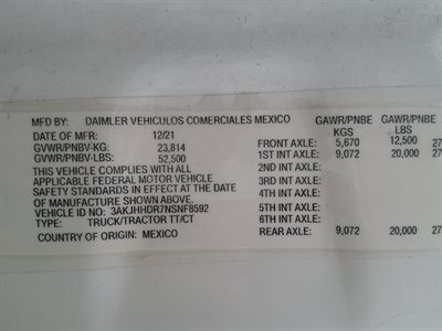 2022 Freightliner CASCADIA 126
