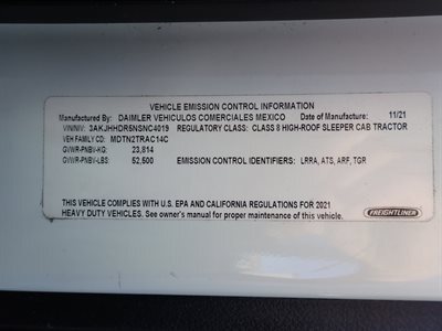 2022 Freightliner CASCADIA 126
