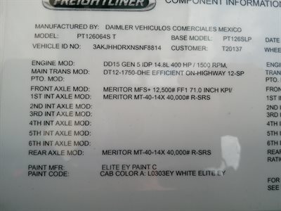 2022 Freightliner CASCADIA 126