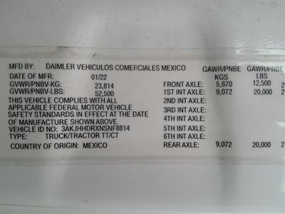 2022 Freightliner CASCADIA 126