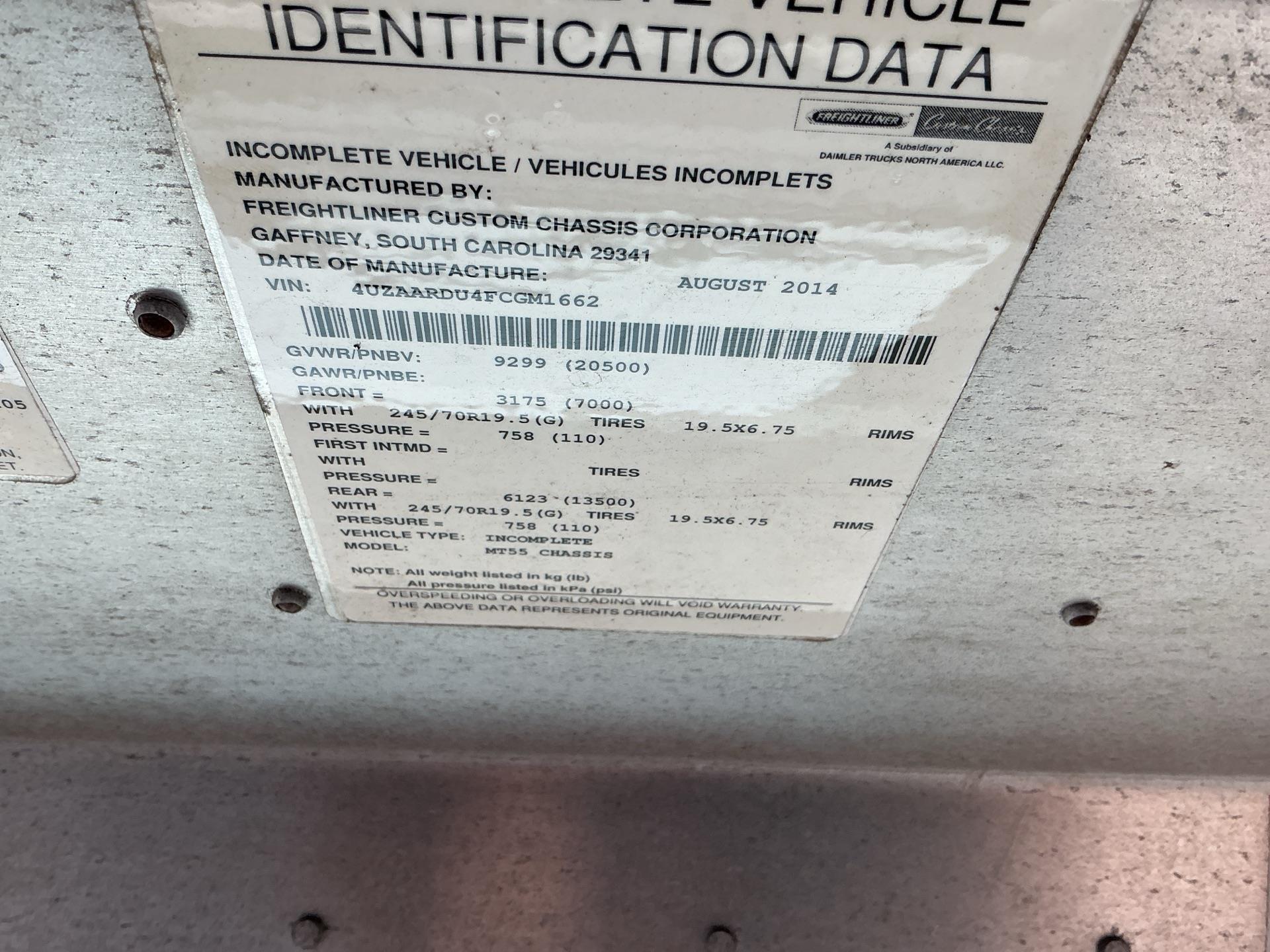2015 Freightliner MT55