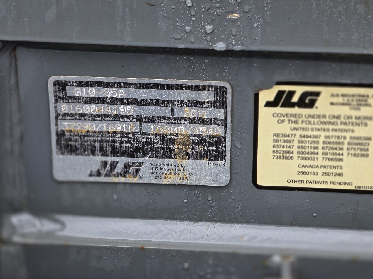 2012 JLG G10-55A