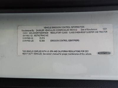2022 Freightliner Cascadia 126