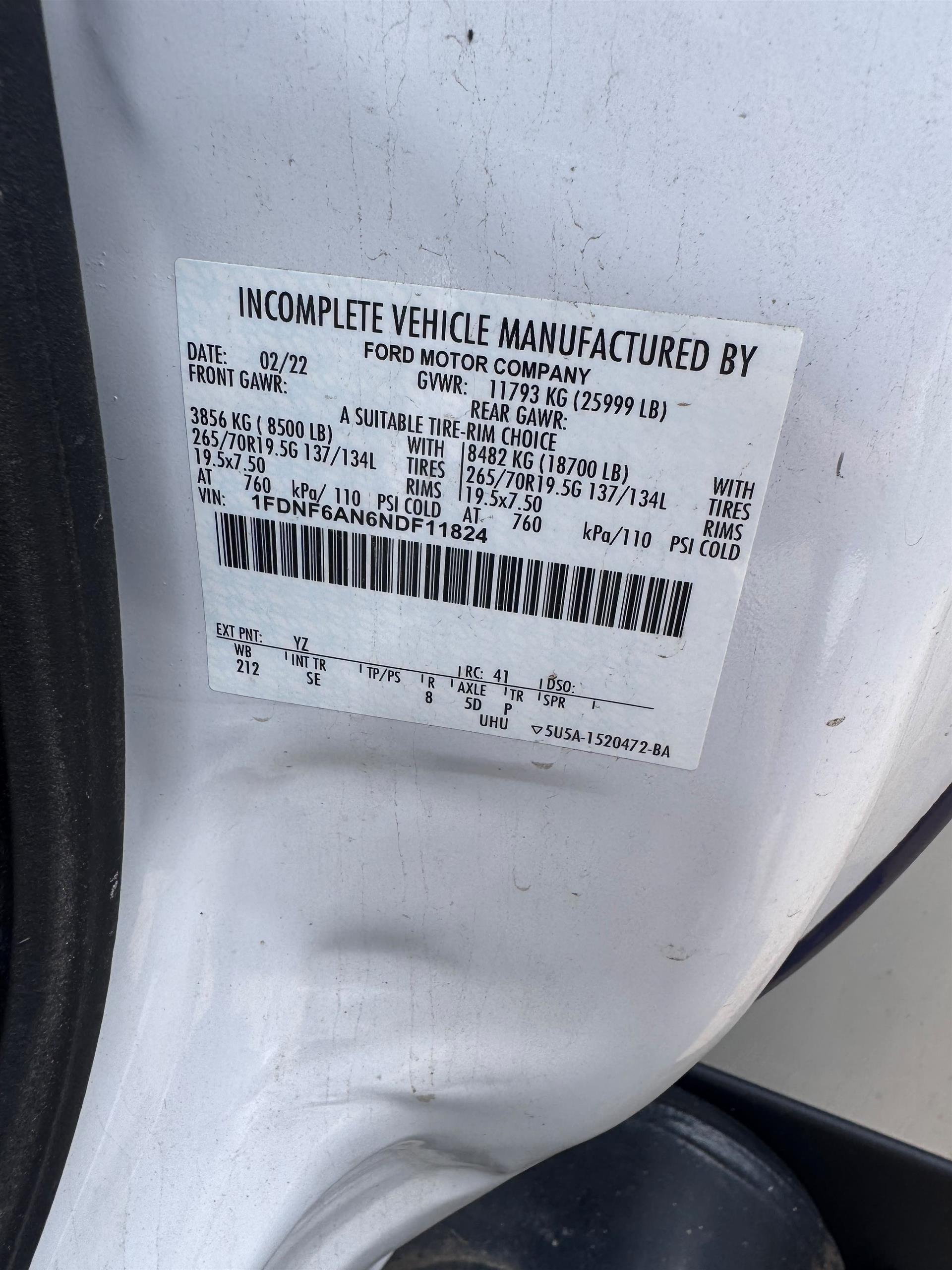2022 Ford F650