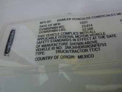 2022 Freightliner Cascadia 126