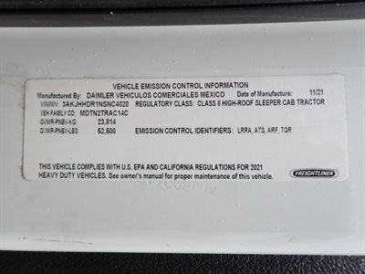 2022 Freightliner Cascadia 126