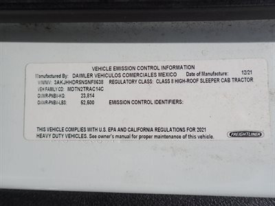 2022 Freightliner Cascadia 126