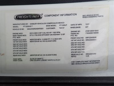 2022 Freightliner Cascadia 126