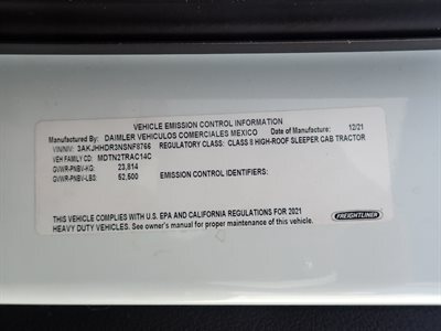 2022 Freightliner Cascadia 126