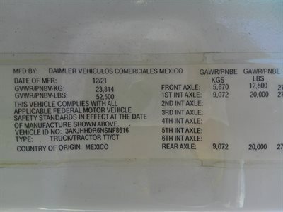 2022 Freightliner Cascadia 126