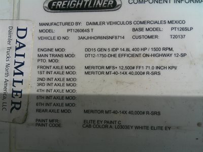 2022 Freightliner Cascadia 126