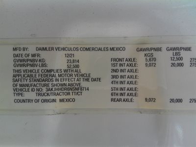 2022 Freightliner Cascadia 126