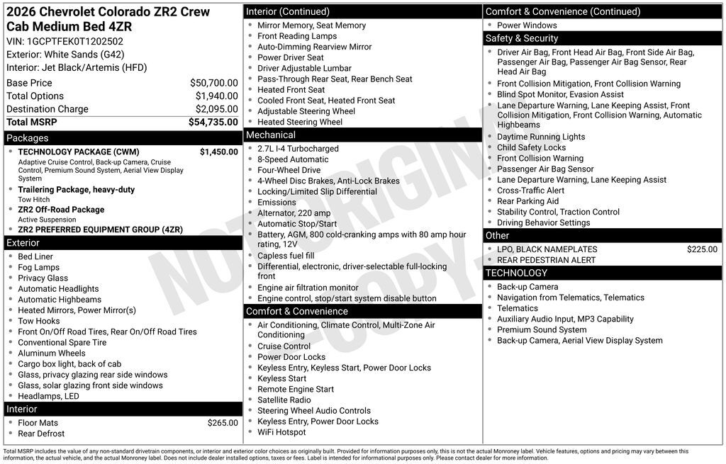 2026 Chevrolet Colorado