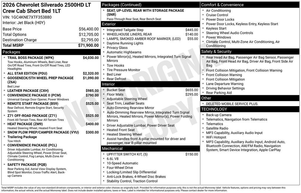 2026 Chevrolet SILVERADO 2500