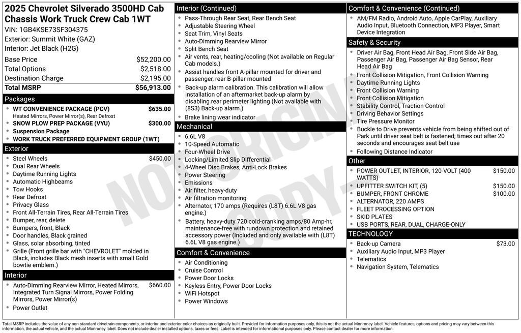2025 Chevrolet SILVERADO 3500