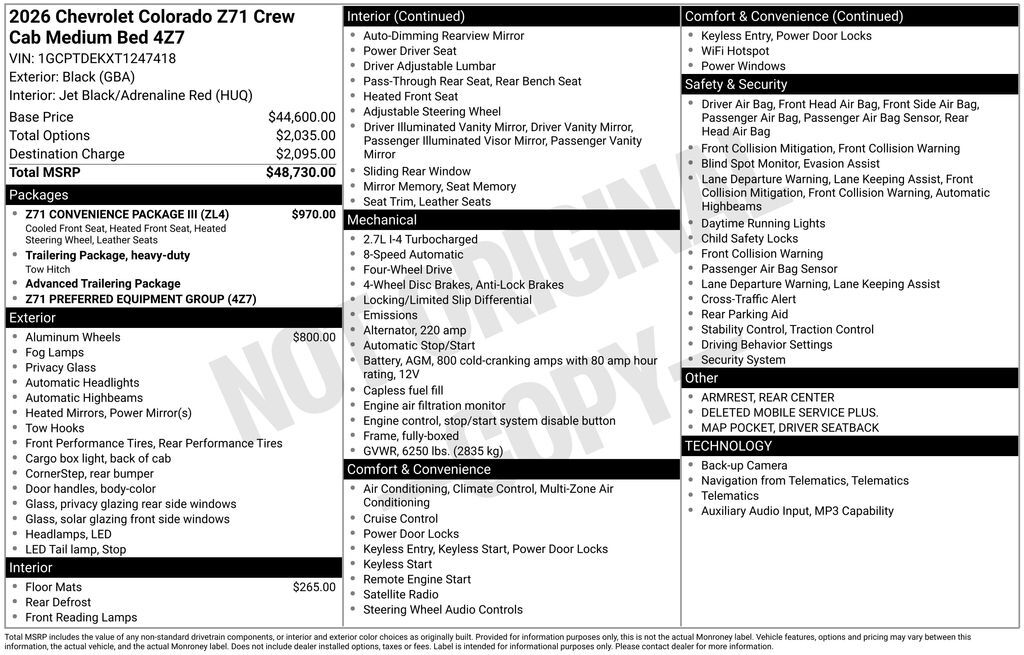 2026 Chevrolet COLORADO