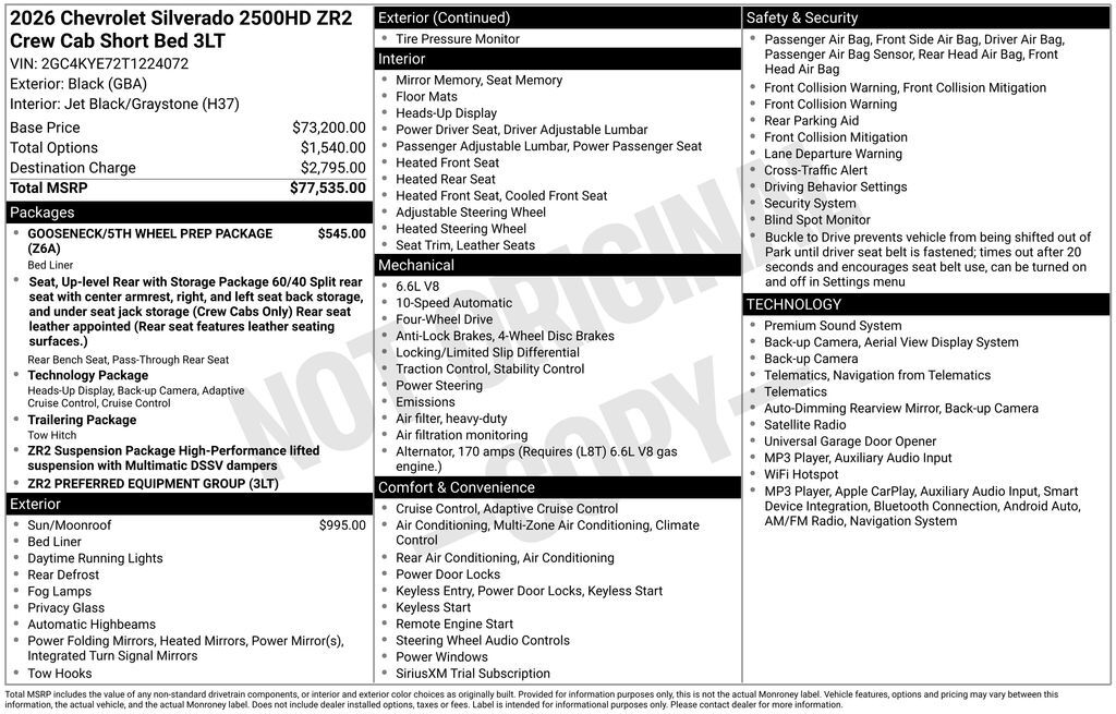 2026 Chevrolet SILVERADO 2500